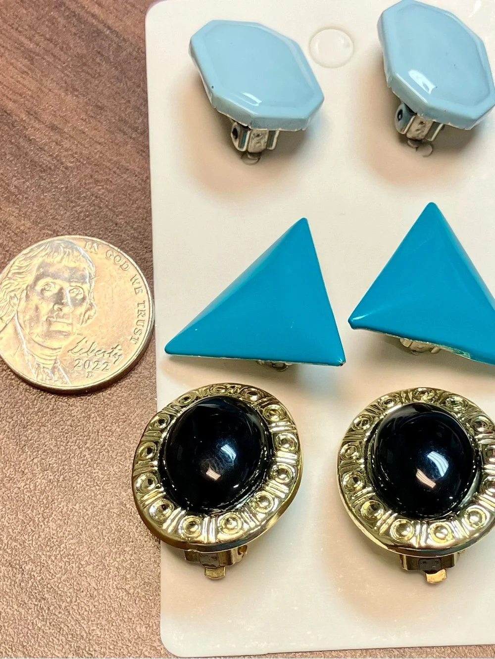 Antique clip on earrings